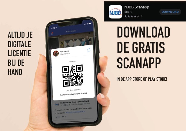 NJBB Scanapp weer te downloaden in Apple Store