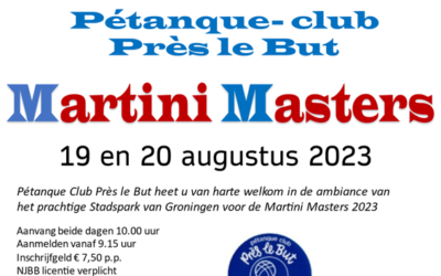 Martini Masters op 19 en 20 augustus in Groningen